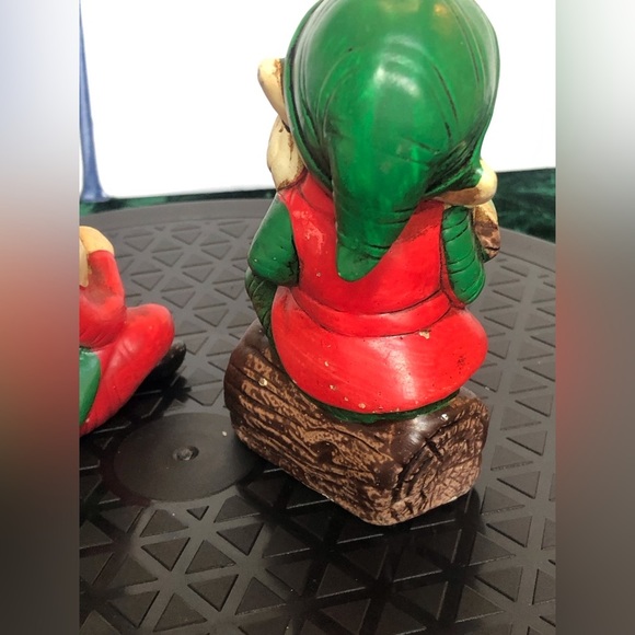 Vintage Homco Toy Making Elves Gnomes Christmas Set of 2 - Picture 12 of 15